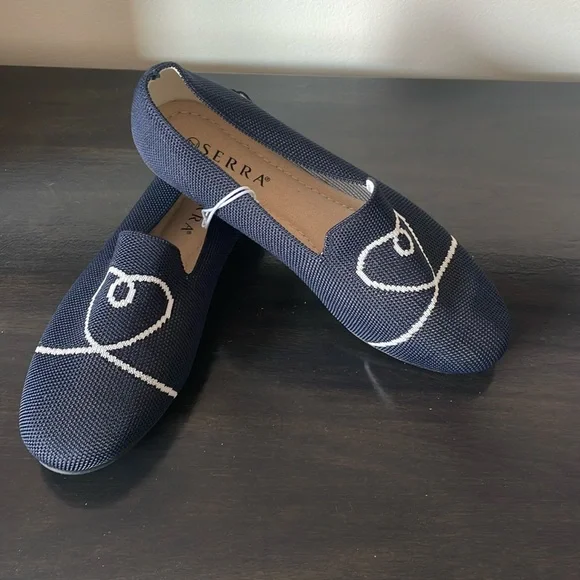 Serra Shoes Serra Ladies Recycled Material Flats Nave With